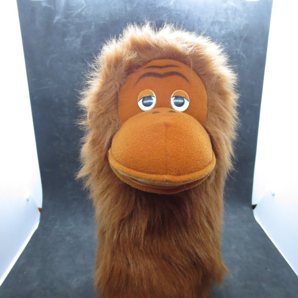 Vintage Dakin Super Nature 10" Monkey Hand Puppet 1980's - NWOT